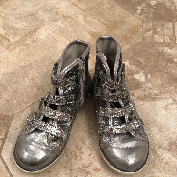 Justice silver high tops - Picture 1 of 3